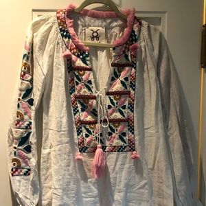 Figue Embroidered Top